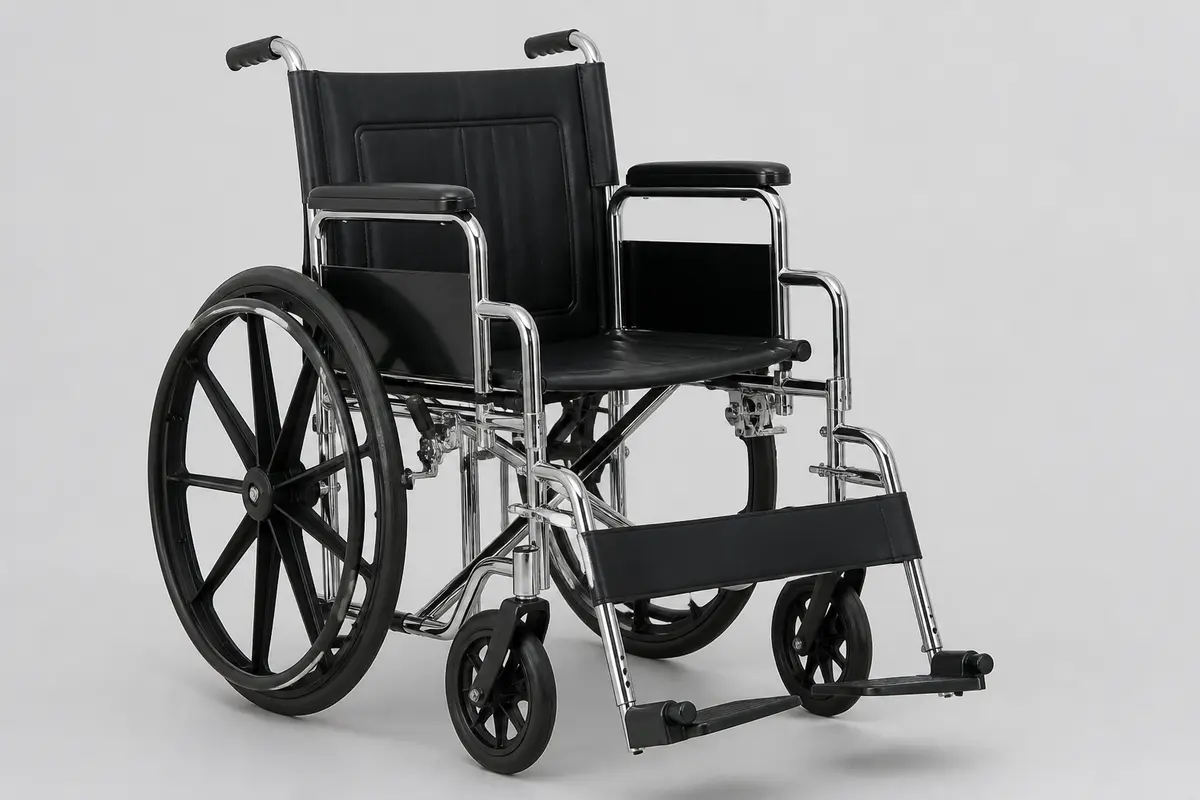 Manual wheelchair representing medical equipment enquiries in Miyapur