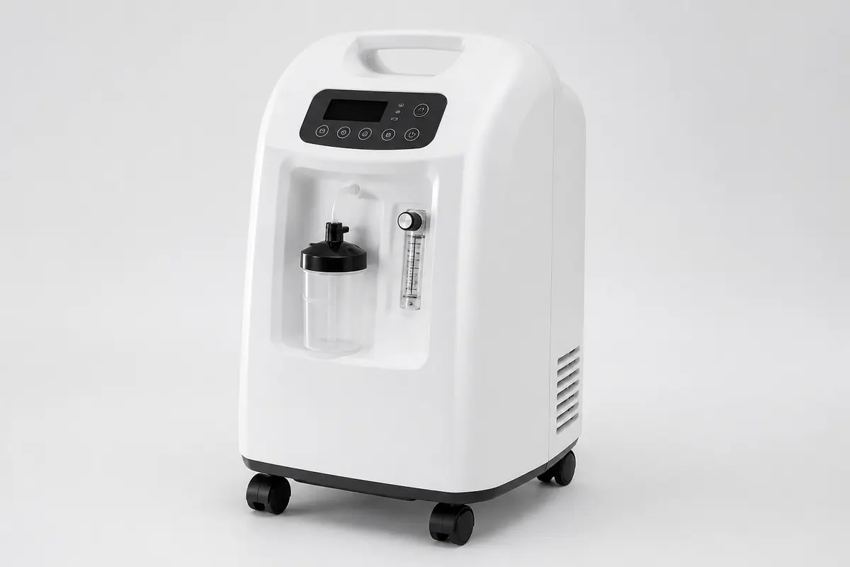 Home oxygen concentrator used in medical equipment rental discussions in Hyderabad